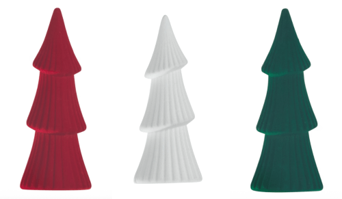 flocked Christmas trees