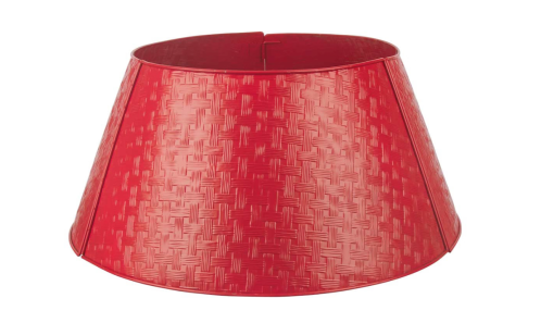 red Christmas tree skirt