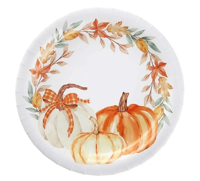 A Dollar General Thanksgiving paper plate