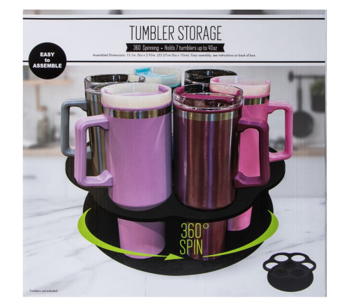 tumbler storage caddy