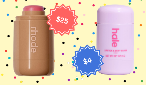 Rhode pocket blush and Five Below dupe