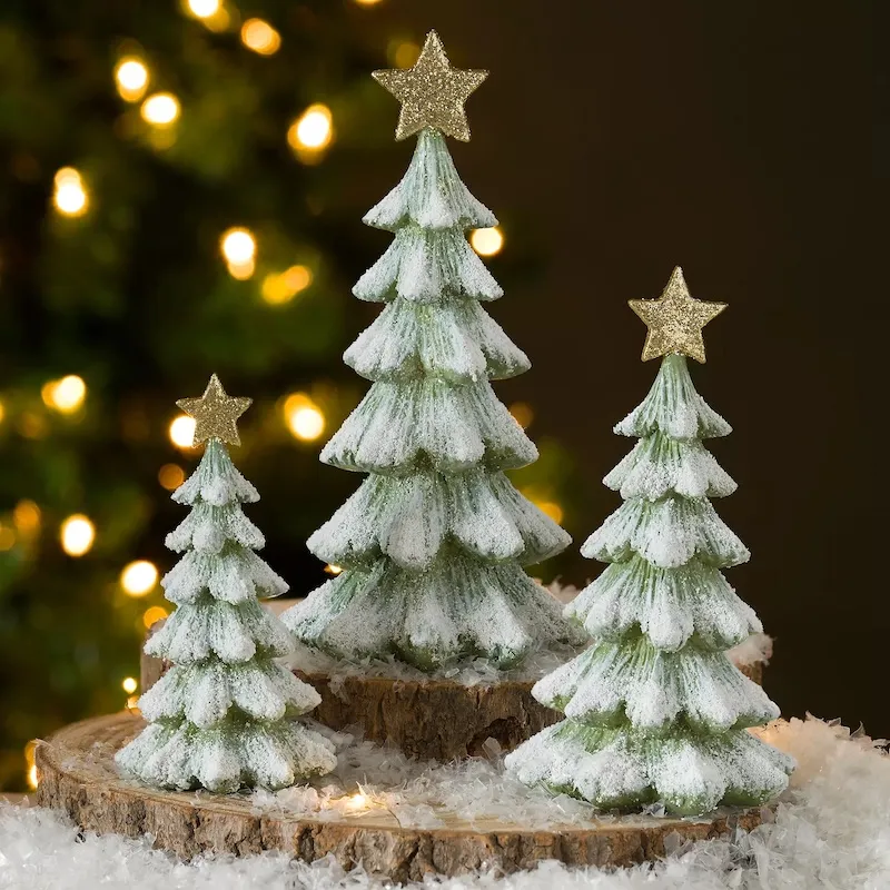 A flocked Christmas tree set from Kirkland's Home