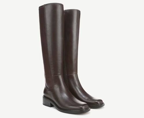 Franco Sarto brown leather knee-high boots