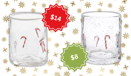 candy cane drinking glasses