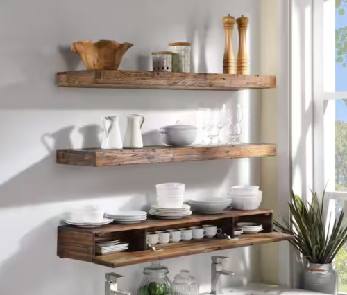 floating shelves