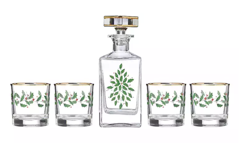 mistletoe glassware