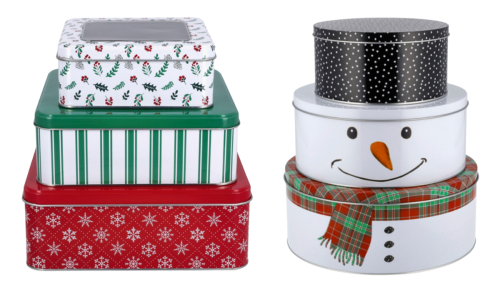 christmas cookie tins