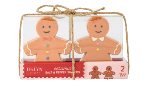 gingerbread salt and pepper shakers