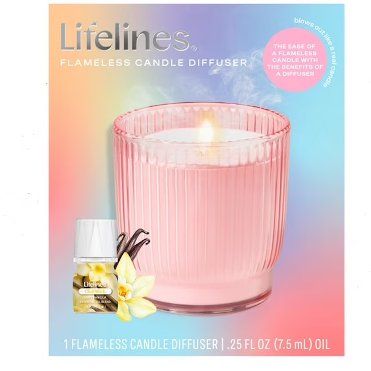 A Lifelines Flameless Candle Diffuser