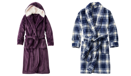 L.L. Bean plush robes