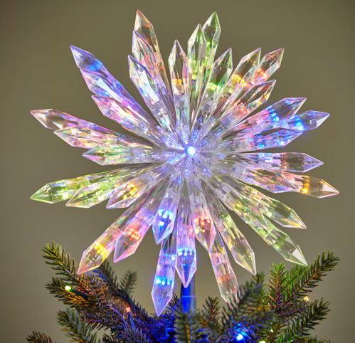 christmas tree LED star topper