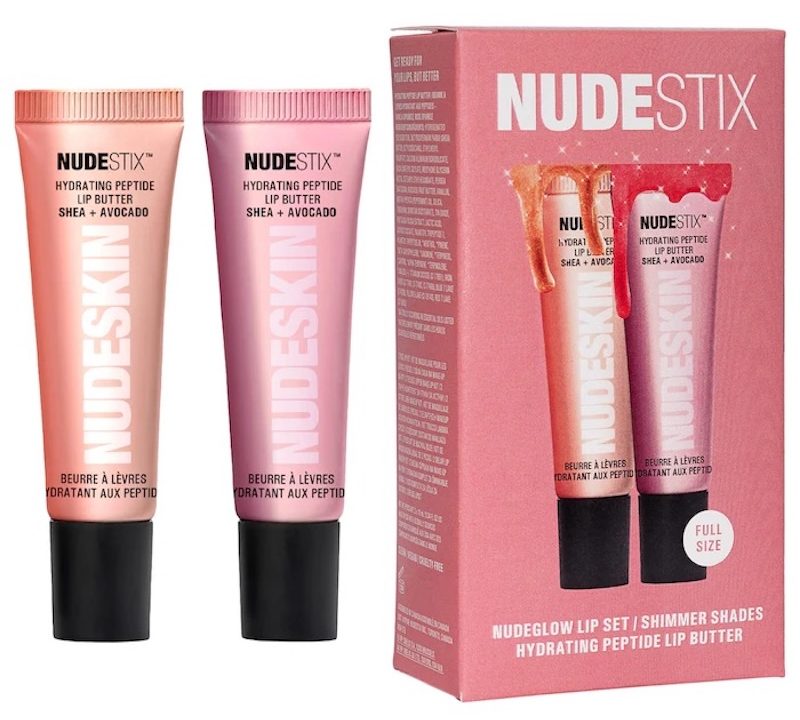 NUDESTIX Nudeglow Hydrating Peptide Lip Butter Duo Set