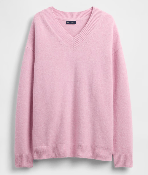 light pink sweater