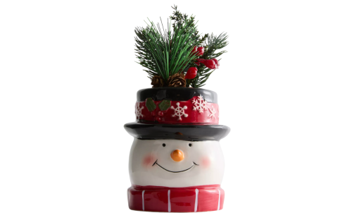 snowman planter