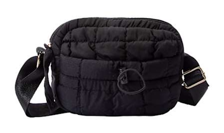 A Quilted Cross Body Bag from Five Below