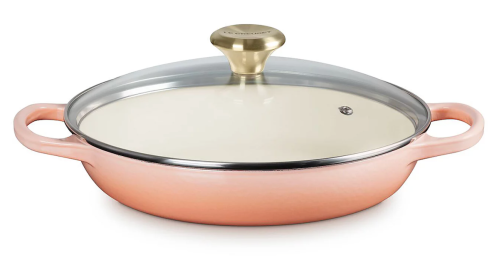 peach Le Creuset braiser