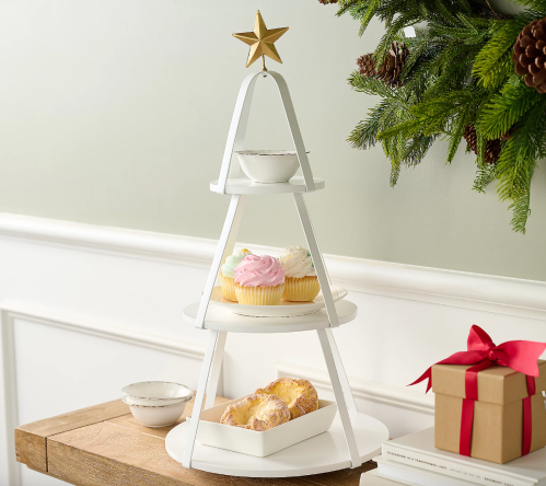 tiered christmas tree stand