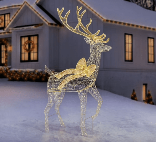 twinkling buck outdoor christmas decoration