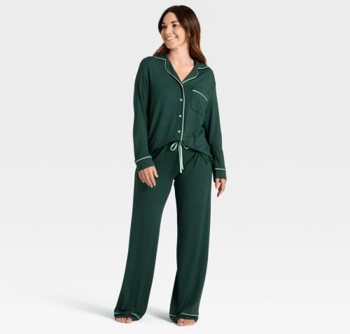 green pajama set