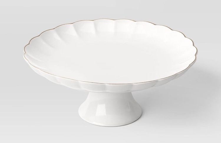A scallop cake stand from Target