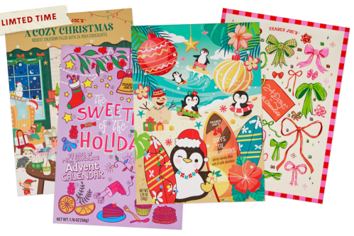 Trader Joe's milk chocolate advent calendars