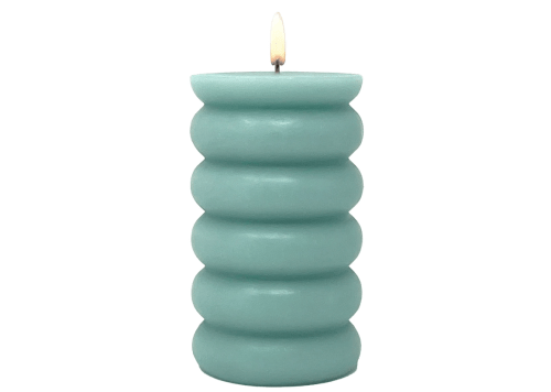 blue bubble candle