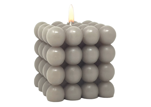 gray bubble candle