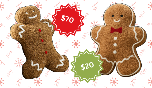 gingerbread pillows