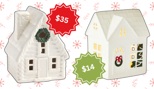 white christmas houses