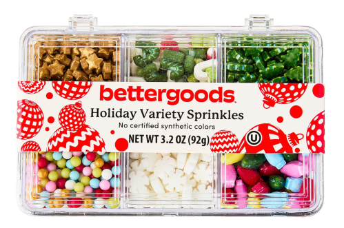 decorative holiday sprinkles
