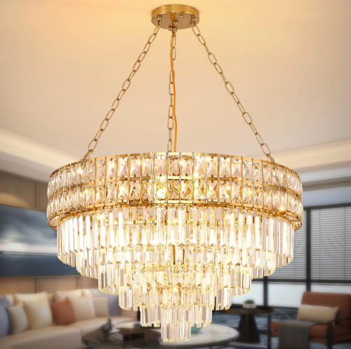 gold crystal chandelier