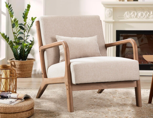 mid-century accent chair