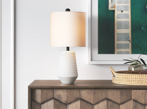 cream table lamp