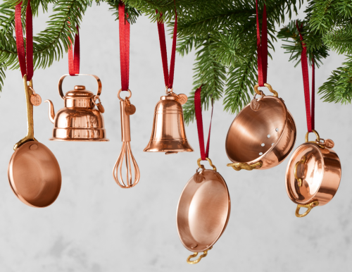copper kitchen christmas ornaments