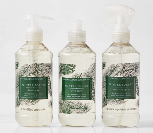Williams Sonoma holiday hand soap and dish soap