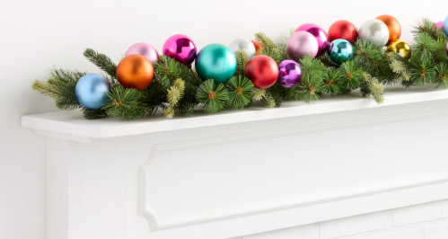 garland with colorful ornaments