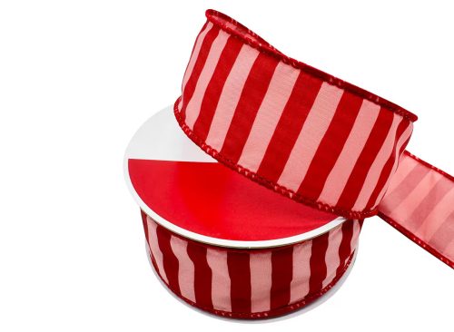 1.5" x 30ft. Holly Jolly Stripes Wired Ribbon by Celebrate It®