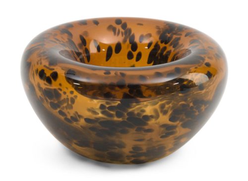 A&B HOME 8.5x4.5 Cheetah Animal Print Glass Vase
