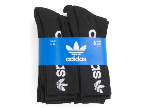 ADIDAS 6pk Originals Forum Crew Socks