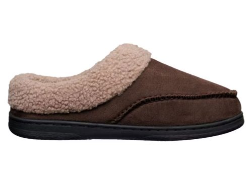 Avenue Men's Memory Foam Slippers - Brown, 9