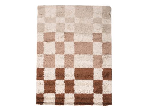 BALTA Made In Turkey 5x8 Stella Earth Tones Checkered Area Rug