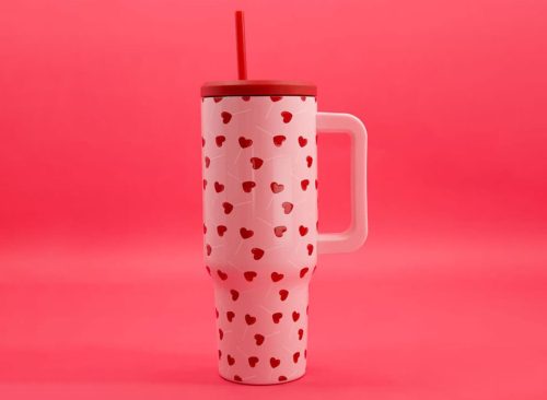 Be Mine Pink Heart Mini Pepper Shaker