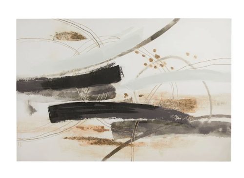 Black Abstract Canvas Wall Art, 40x60