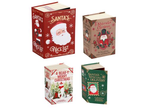 Book-Shaped Christmas Gift Box
