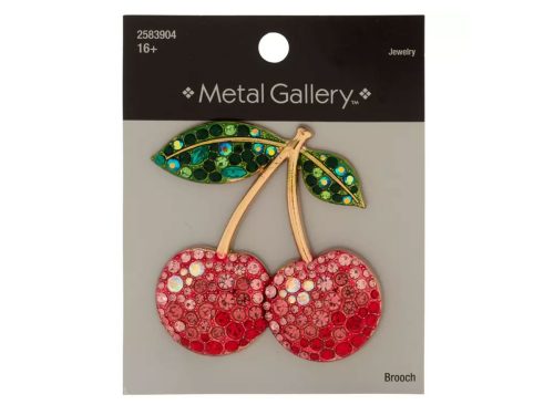 Cherries Rhinestone Brooch