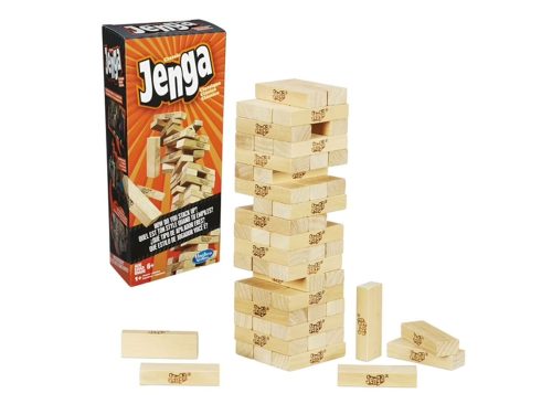 Classic Jenga Game with Genuine Hardwood Blocks