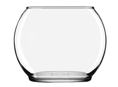 Clear Round Glass Floral Vase