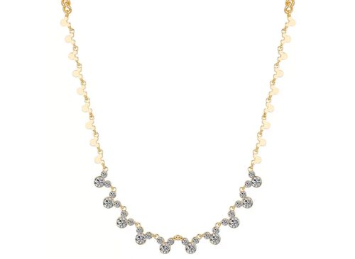 Disney Crystal Multi Color Station Mickey Mouse Necklace
