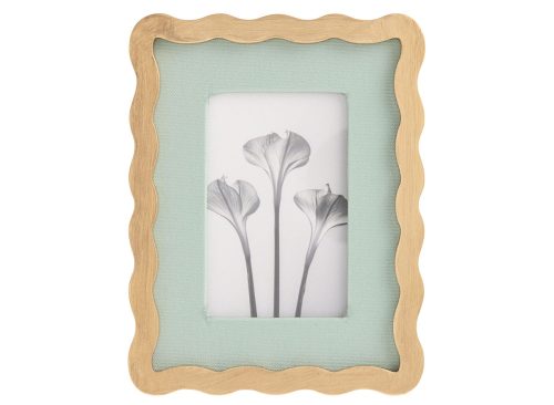 Gold and Sage Scalloped Picture Frame