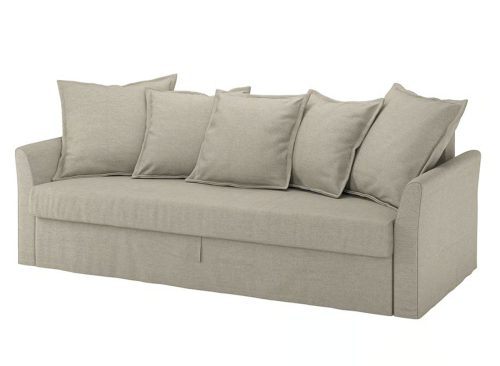 HOLMSUND 3-seat sleeper sofa, Borgunda beige